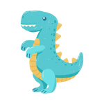 cartoon dinosaur icon