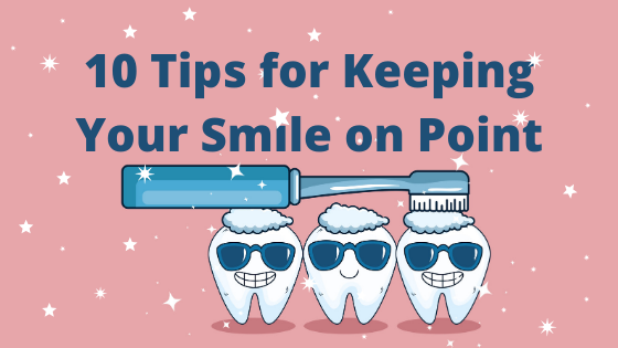 cartoon teeth smiling with sunglasses blue toothbrush